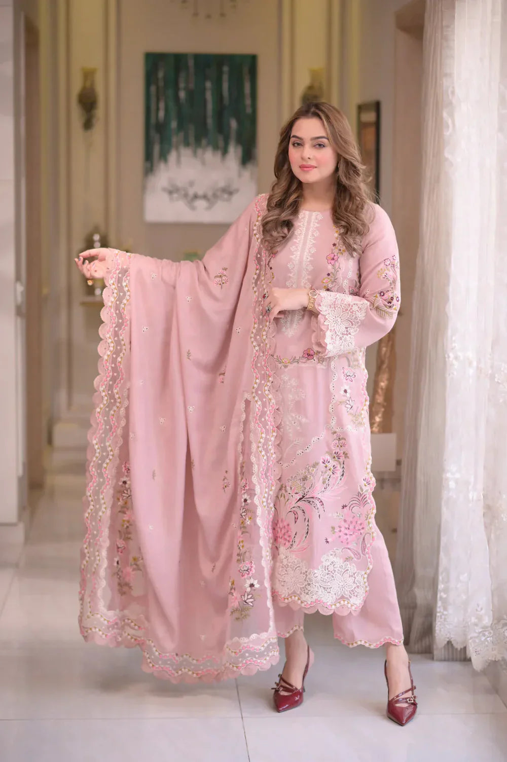 ANEELA'S | Heavy Boring Embroidered 3-Piece Premium Lawn -ANS3434