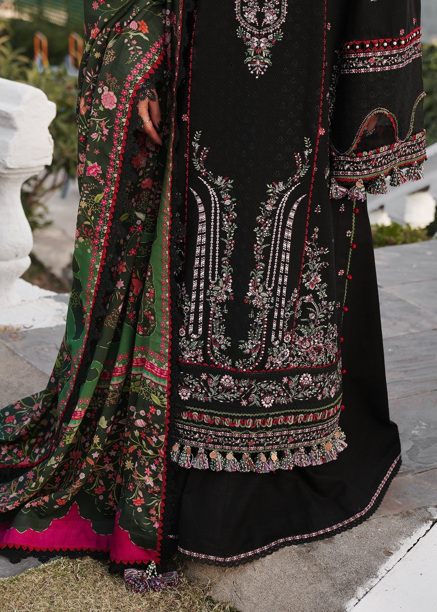 ZOBIA 3PC LAWN UNSTITCHED - BG852
