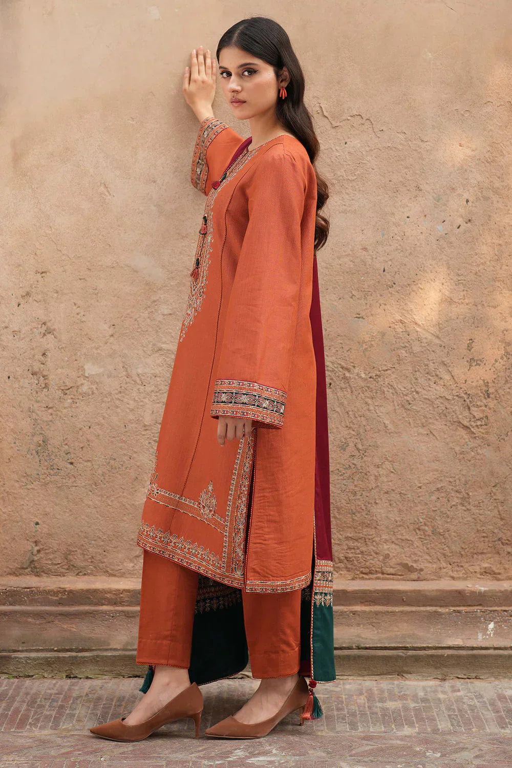 3 PC UNSTITCHED LAWN SUIT - ANS620