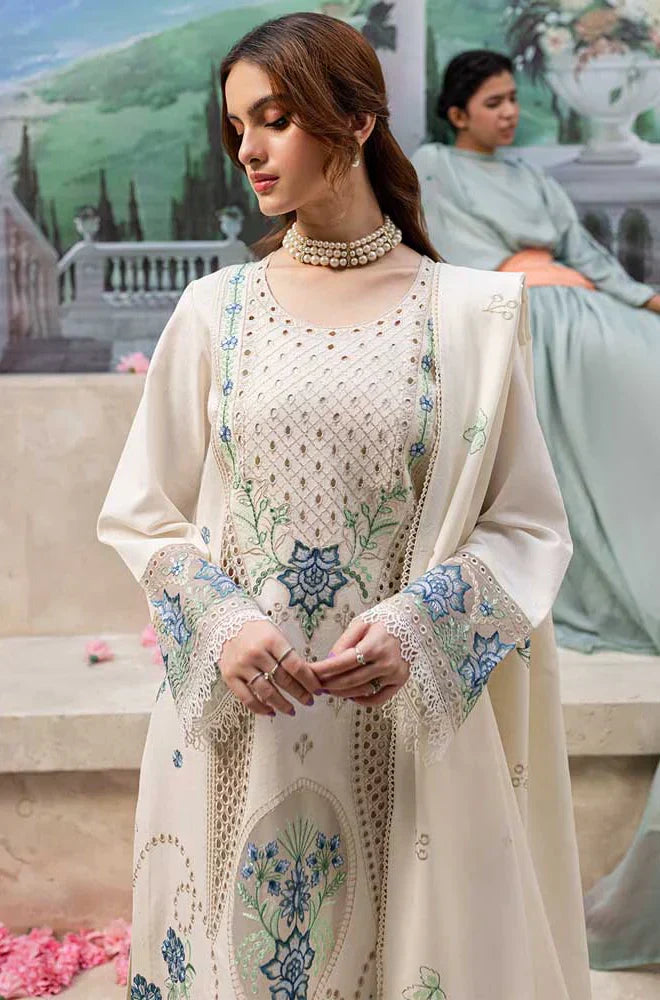 3PC EMBROIDERED LAWN-ANS5555