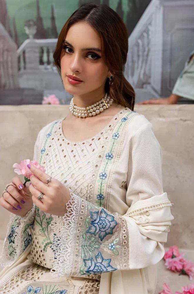 3PC EMBROIDERED LAWN-ANS5555
