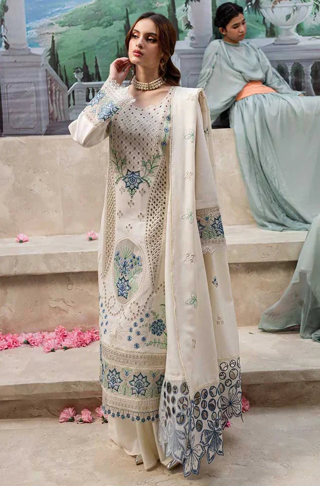 3PC EMBROIDERED LAWN-ANS5555