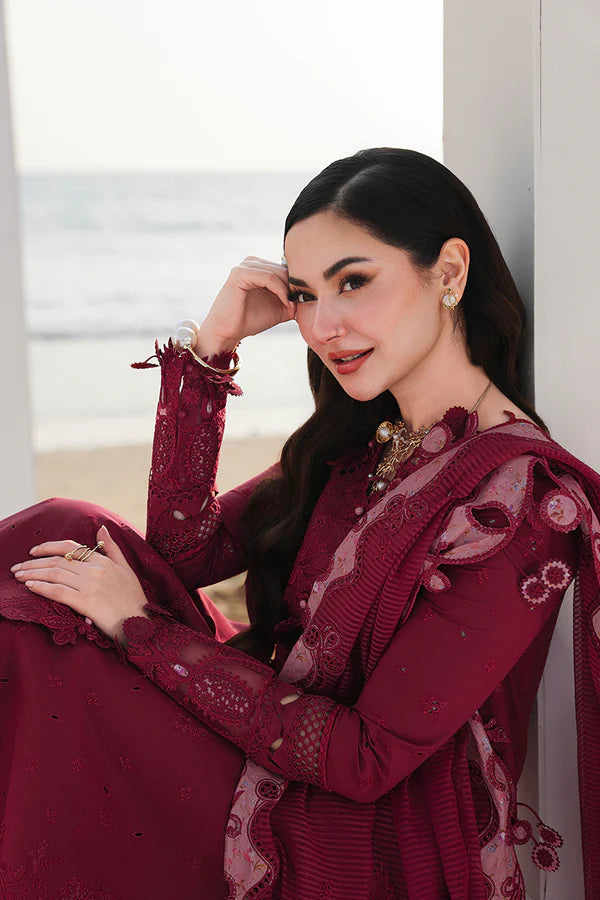 SA-14 NELAM-3PC  EMBROIDERED LAWN-ANS3278