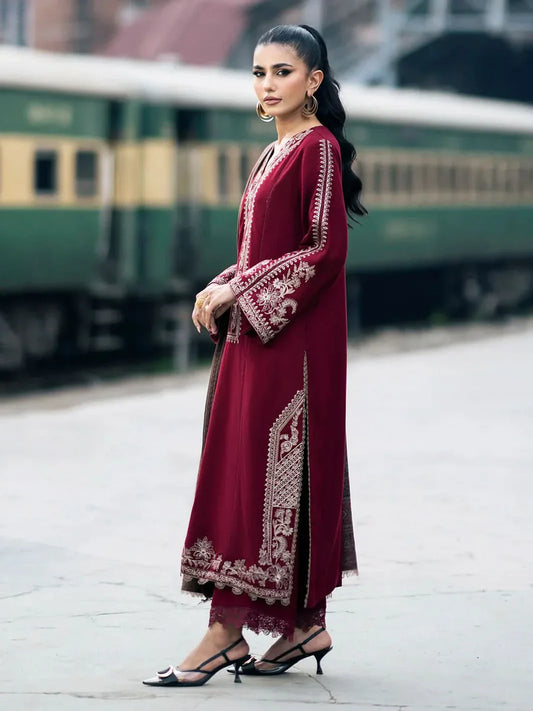 HAASIL LAWN 3 PC UNSTITCHED LAWN SUIT-ANS1776
