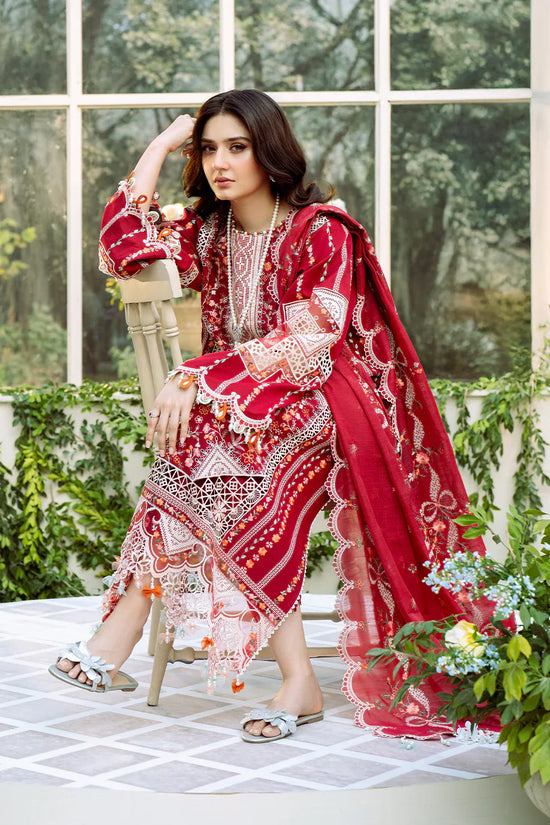 3PC UNSTITCHED LAWN SUIT - ANS1326