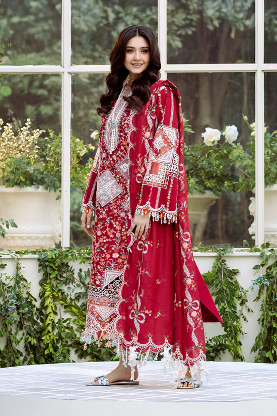 3PC UNSTITCHED LAWN SUIT - ANS1326
