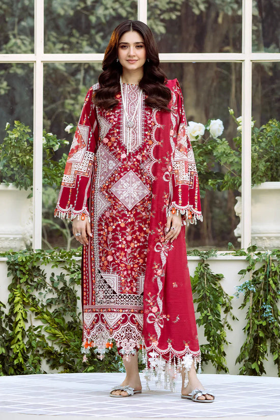 3PC UNSTITCHED LAWN SUIT - ANS1326