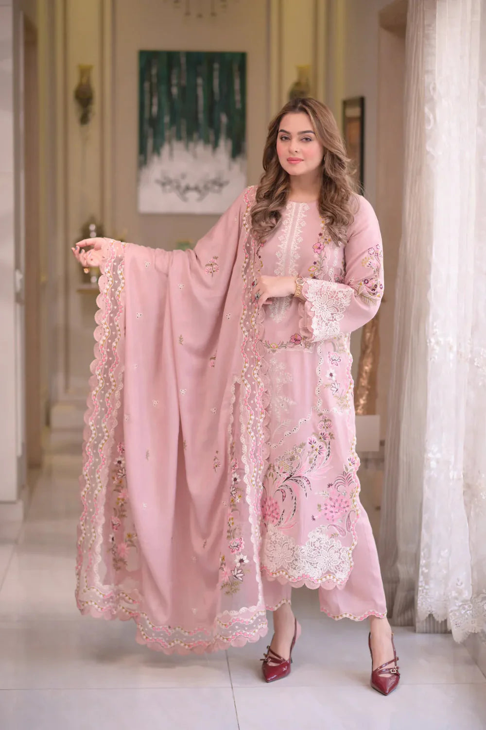 ANEELA'S | Heavy Boring Embroidered 3-Piece Premium Lawn -ANS3434