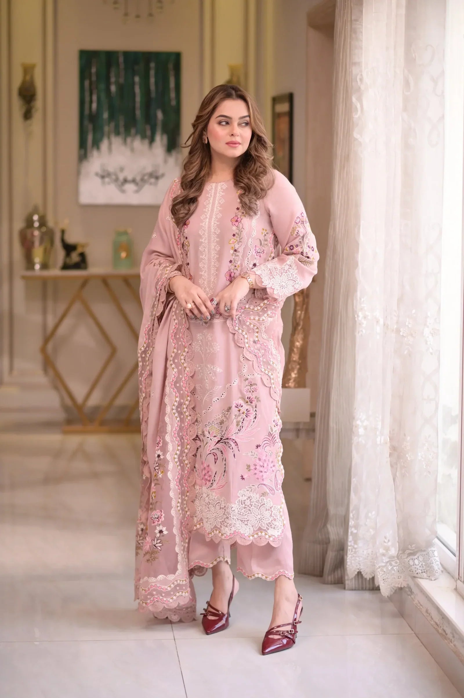 ANEELA'S | Heavy Boring Embroidered 3-Piece Premium Lawn -ANS3434