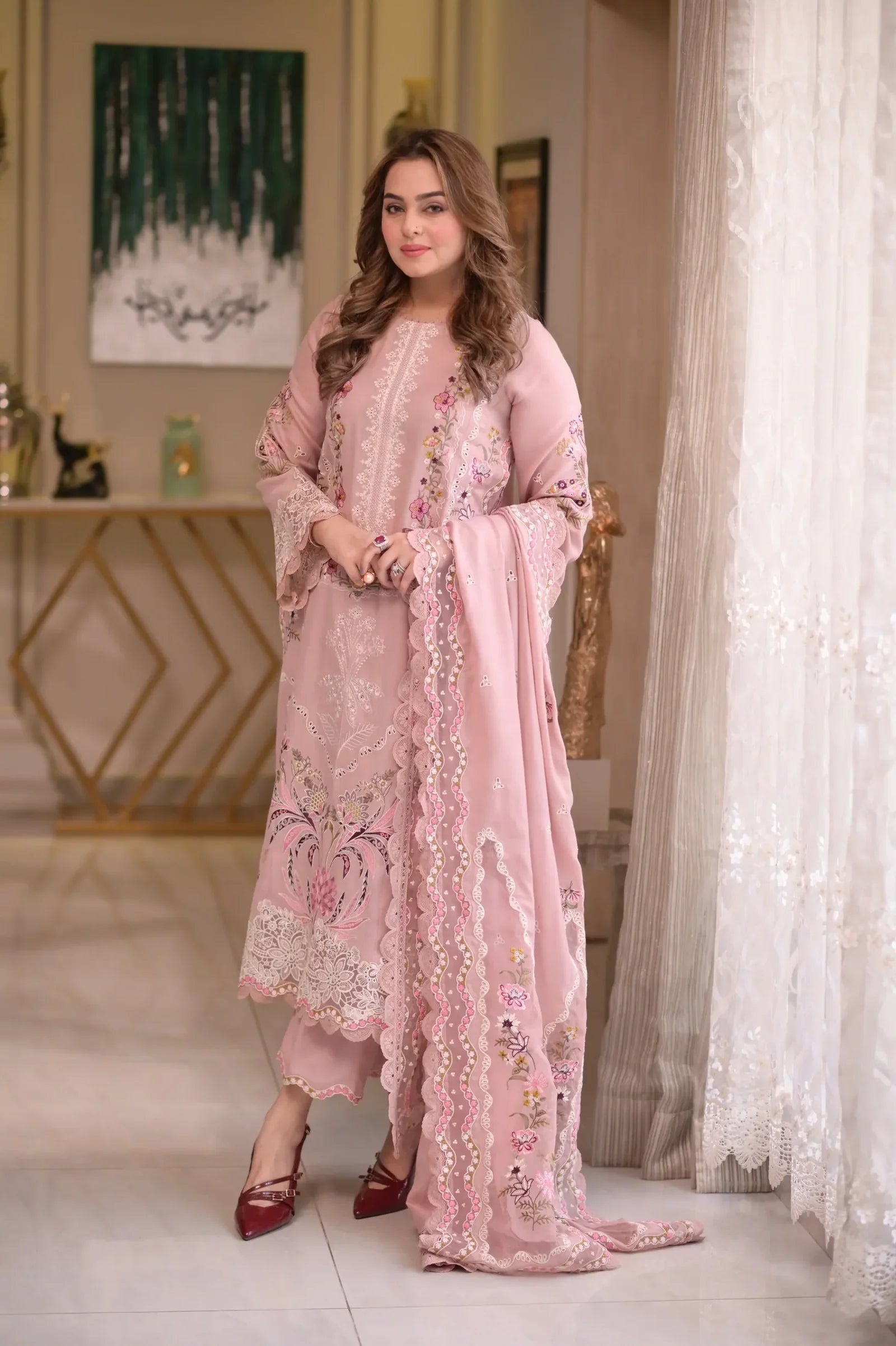 ANEELA'S | Heavy Boring Embroidered 3-Piece Premium Lawn -ANS3434