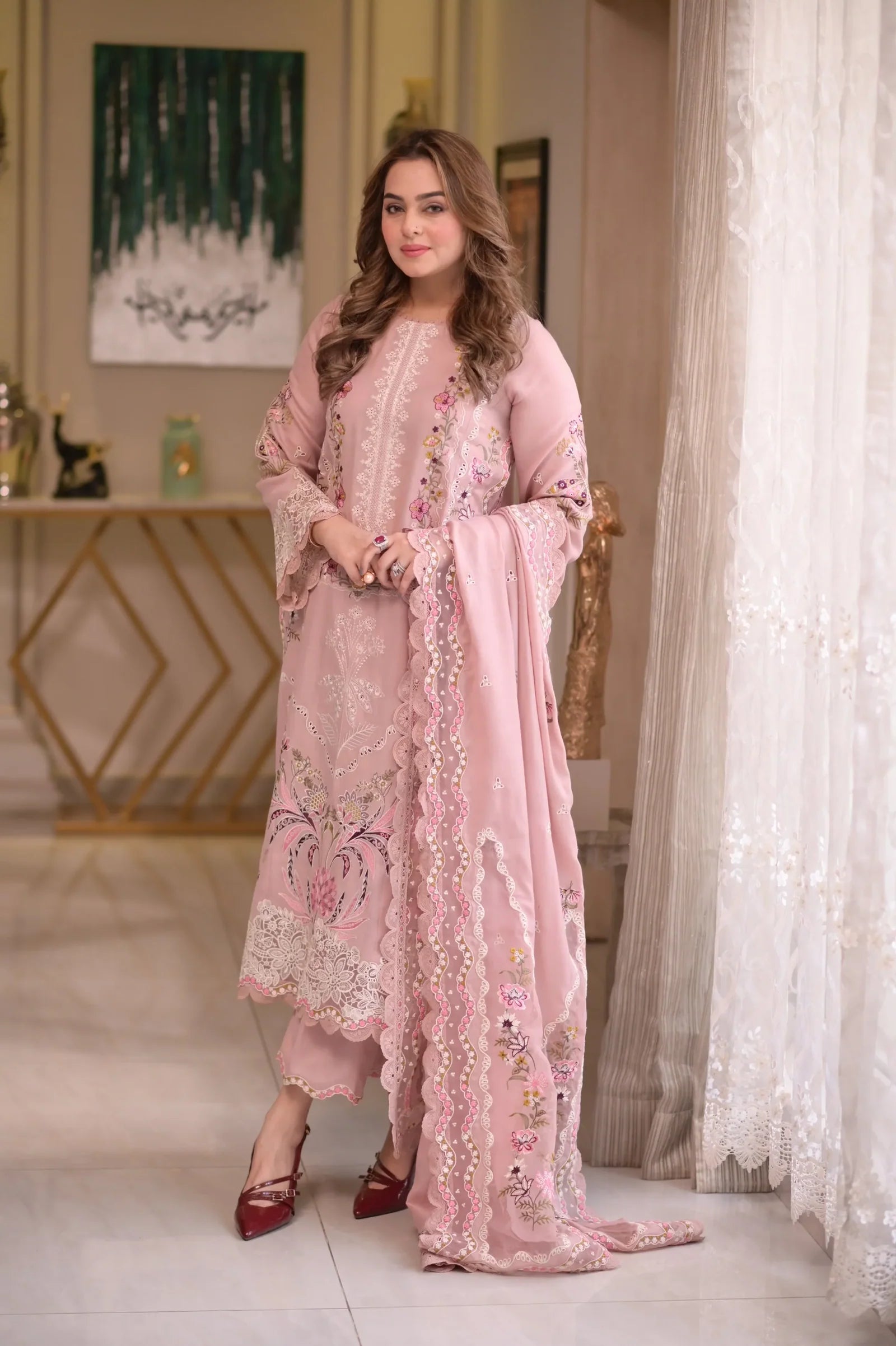 ANEELA'S | Heavy Boring Embroidered 3-Piece Premium Lawn -ANS3434