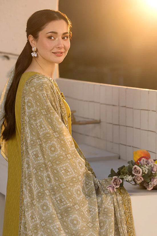 JANAN PARROT 3PC UNSTITCHED LAWN SUIT - ANS1770