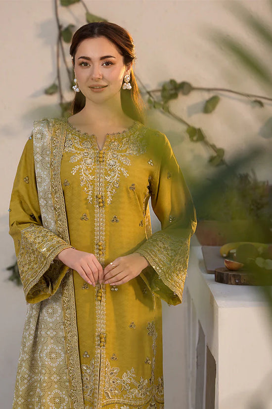 JANAN PARROT 3PC UNSTITCHED LAWN SUIT - ANS1770