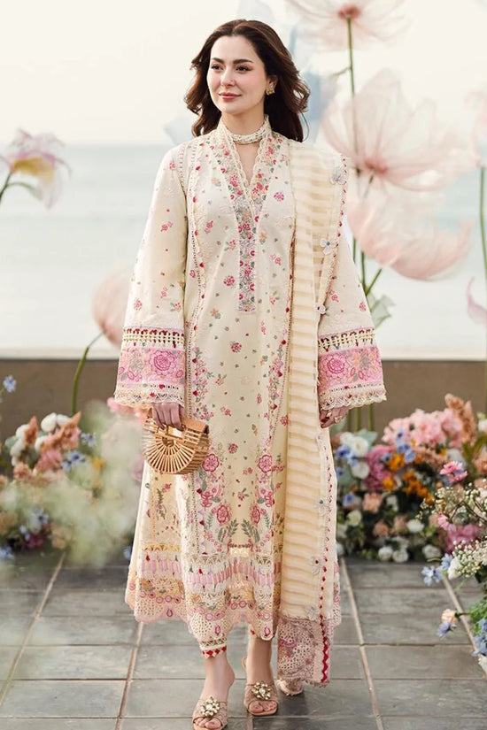 3PC EMBROIDERED LUXURY LAWN -ANS025