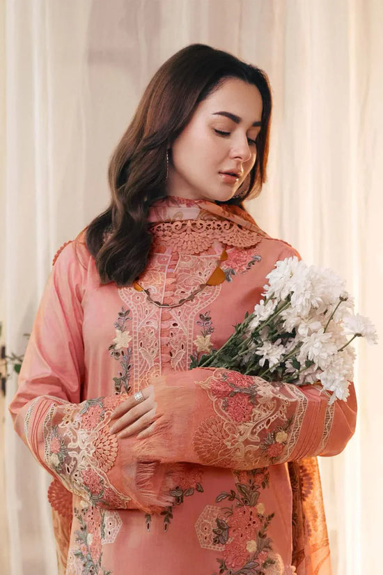 3PC UNSTITCHED LAWN SUIT - ANS1613